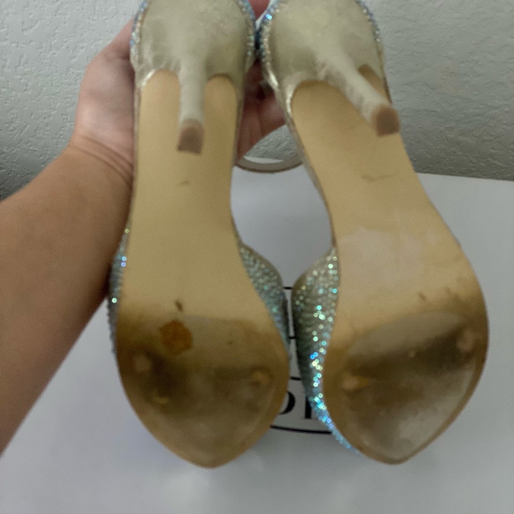 Steve Madden Rhinestone Platform Heels - Picture 6 of 7